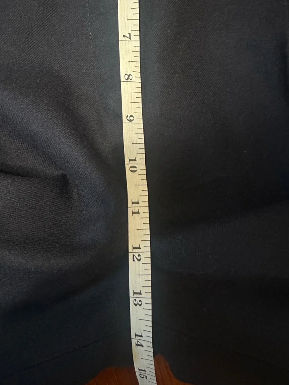 Vintage Jennifer Moore Classics Wool Pants Navy High Waist Pleated Size 6 - Picture 10 of 11